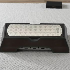 Diamond Double-sided Sharpening Stone 400#/1000# with Coarse And Fine Grit And Non-slip Base - Suitable for Kitchen Knives, Chisels, Axes