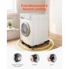 Fridge Stand Mobile Base, 1100 lbs Load Capacity, Washing Machine Stand with 8 Locking Twin Wheels and 4 Brakes