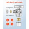 10-Pack Angle Stop Valve, 1/4 Turn Water Shut Off Valves