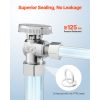 10-Pack Angle Stop Valve, 1/4 Turn Water Shut Off Valves