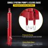 Hydraulic Long Ram Jack, 3 Tons/6600 lbs Capacity, with Single Piston Pump and Clevis Base, Manual Cherry Picker with Handle, for Garage/Shop Cranes