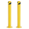 Safety Bollard Post 36/42 inch Height Safety Bollard, 3/3.5 inch Diameter Powder Coated Steel Bollard Post
