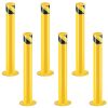 Safety Bollard Post 36/42 inch Height Safety Bollard, 3/3.5 inch Diameter Powder Coated Steel Bollard Post