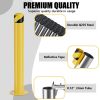 Safety Bollard Post 36/42 inch Height Safety Bollard, 3/3.5 inch Diameter Powder Coated Steel Bollard Post